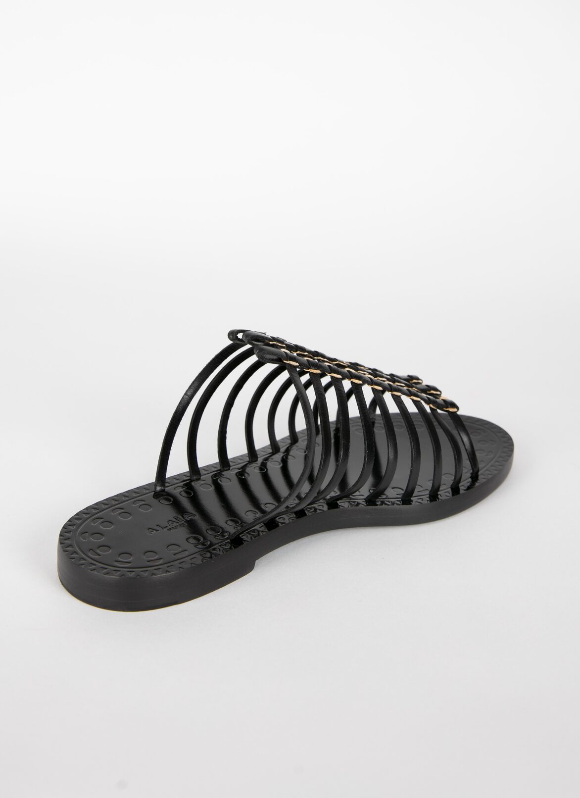 HEELED SANDALS VEAU SOFT ANNEAU BLACK ALAÏA BLACK HEELED SANDALS VEAU SOFT ANNEAU BLACK